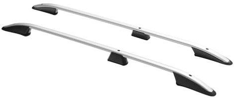 Dachreling Dachgepäckträger für Opel Vivaro 2014-2024 Kurzer Alu Silber 2X