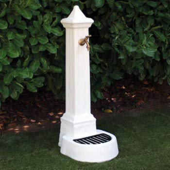 Fontana da Giardino Esterno in Cemento Pietra KAM modello LECCE colore Bianco