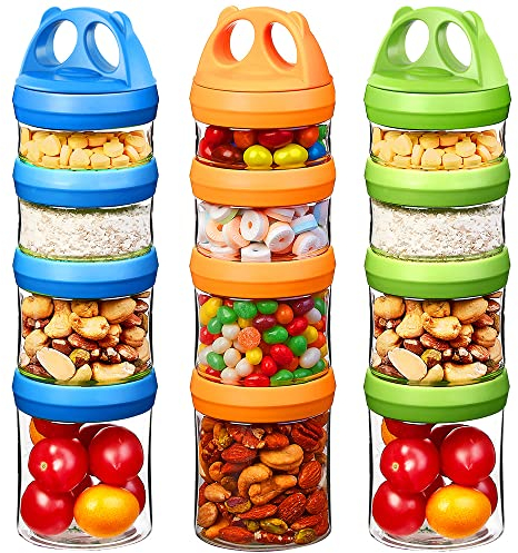 Tritan Frischhaltedosen Snack Aufbewahrungsbox Snackdosen Turm Tragbare Snacks Lebensmittel Snack Aufbewahrung Lebensmittel Snack Aufbewahrung Kinder Schule Reise