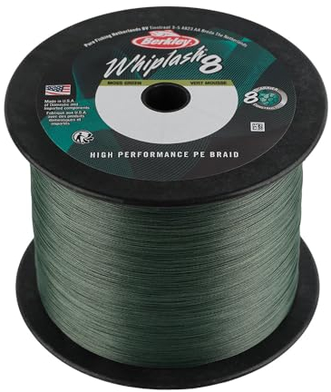 Berkley Whiplash 8 Geflochtene Schnur, moosgrün, 0.25mm | 40kg | 88lb | 2188yd