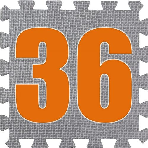 BodenMax® Puzzlematte 2,5 cm dick – Eva Bodenschutzmatte rutschfest – Fitness & Heimtraining – 6/18/36 Teile