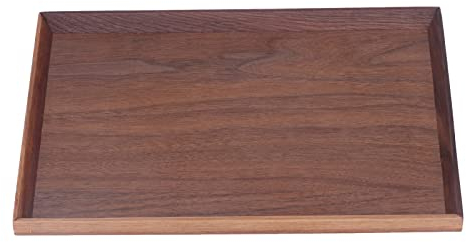Bandeja Para Servir En Madera, 30/35/40cm, Plato De Vajilla Rectangular Marrón, Plato De Café De Nogal Cuadrado, Decoración De Madera, Té De Frutas Para Restaurante, Bar En Casa(30x20cm)