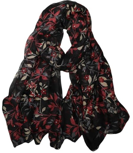 FAIRYGATE Ladies Scarves Soft Shawl Womens Neck Wrap Scarf Large Headscarf Girls Lightweight Headwrap Sheer Wraps Women's Scarfs and Wraps 180x90 cm 19232