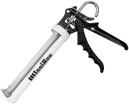 Isolbau Auspresspistole 3500 - Kartuschenpresse für Kartuschen bis 310 ml - Ideal für Silikon, Acryl, Verbundmörtel