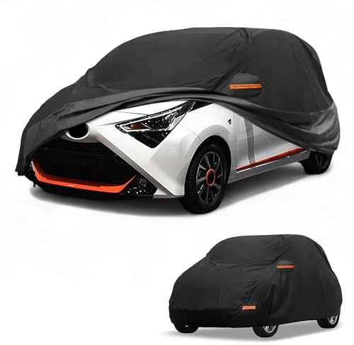 Partuto Copertura Auto Impermeabile Per Toyota Aygo 1Pc 190T PU Nero