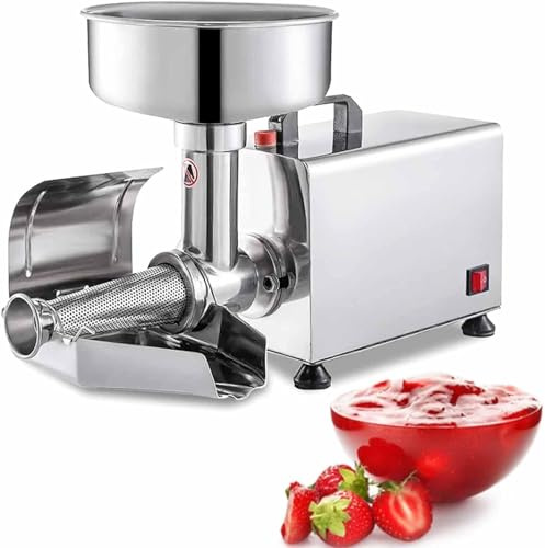Moulin à Tomates éLectrique Presse Passoire électrique, fraiseuse commerciale, machine à sauce, presse-agrumes, presse-aliments, confitures et sauces, presse-aliments en acier inoxydable pou