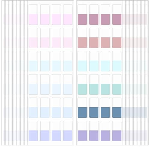 Lot de 960 onglets adhésifs de couleur - Marqueurs de page autocollants - Pour bureau, documents, livres, journal, dossiers