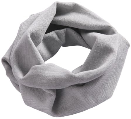 YWTAENOH Cashmere Knitted Loop Scarf Warmer Cold Weather Neck Gaiter Soft Chunky Scarf for Men and Women