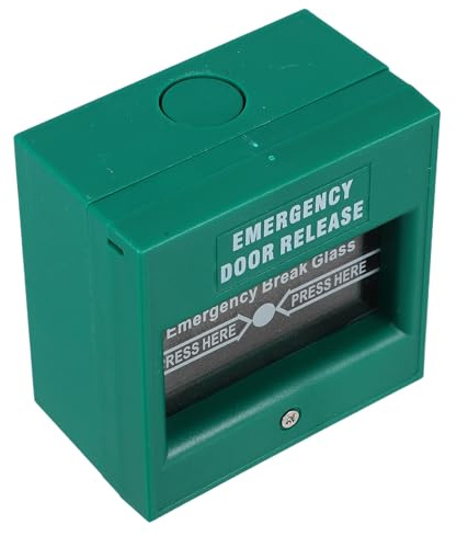 BIUDECO Pulsante di Allarme Antincendio Resettable per Uscita di Emergenza Interruttore Manuale Break Glass Compatibile con Sistemi Tradizionali per Sicurezza Rapida