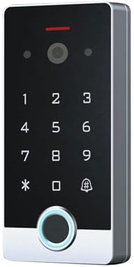 QAXRZCUCD Videocitofono 1080P For Di Controllo Accessi Domestico, Tastiera Accesso Con Impronta Digitale Wi-Fi, Apriporta E Citofono Senza Monitor Sharp Live View(VF3)