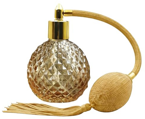 MOUMOUTEN 1 st 80 ml retro kristall parfymflaska, guldmunstycke