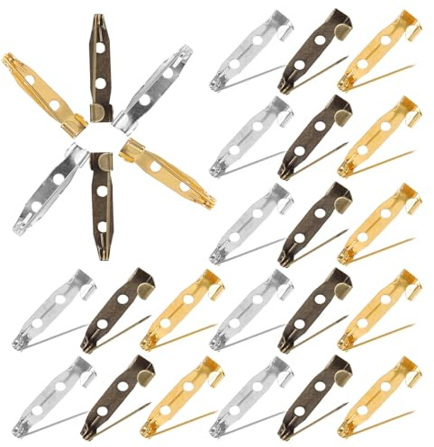 ULTECHNOVO 150 Piezas de Cierre de Seguridad Alfiler para Prendedores Diy, Metal Resistente Que No Se Dobla, Adecuado para Accesorios Hechos a Mano y Decoración de Ropa