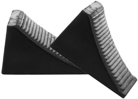 Genérico Cuñas para Ruedas de Goma 2 Piezas 6.29X3.66X3.54 Pulgadas para Autocaravanas y Vehículos Recreativos en Áreas de Acampada