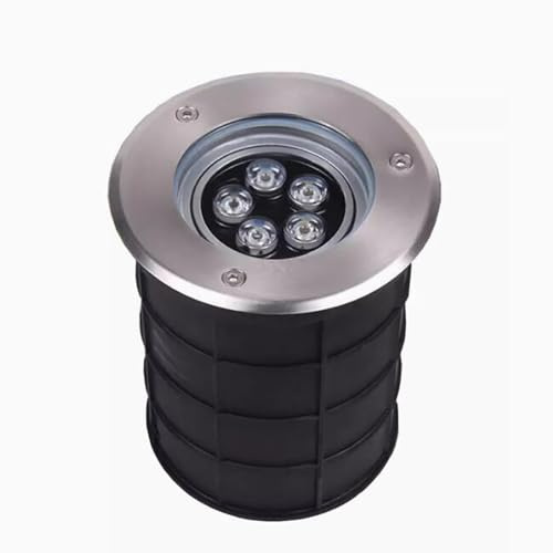 CCXXYGWJ LED landskap begravda lampor 12W lågvolta AC 24V justerbar vinkel spotlight IP67 vattentät utomhus golvlampa för GardPathway däcksbelysning Enkel installation