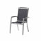 Sieger 311/A-G Stapelsessel Trento, Gestell graphit, Textilux grau