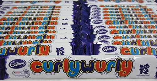 Cadbury's Curlywurly Chewy Caramel Chocolate - Full Box 60 Bars