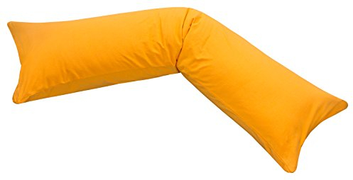 Cuscino 40 x145 Confezione Doppia Cuscino per dormire Cuscino Boomerang “Moon”, Plastica, Orange, 40x145