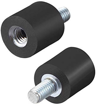 sourcing map 8Stk.M3x6 Stecker Buchse Gummihalterungen Schwingungsisolatoren Stoßdämpfer 8 mm x 8 mm