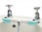 Adaptor for Sinks with Separate TAPS, for Mixing hot and Cold Water in Kitchen & Bathroom. This Connector Helps Save Water (Aquamarine)