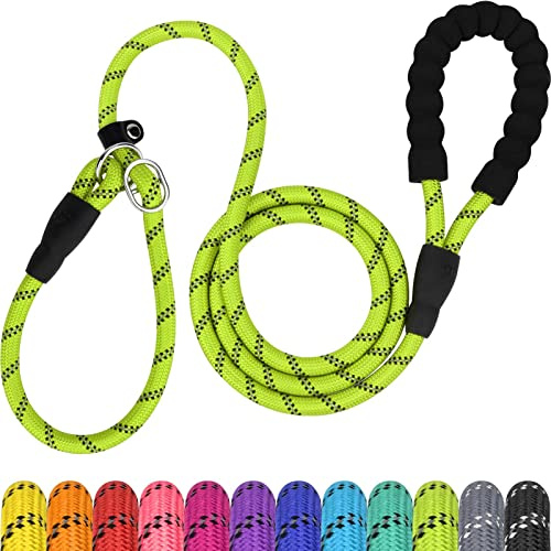 TagME Riflessivo Guinzaglio per Cani Taglia Grande,Guinzaglio Retriever,Guinzaglio Addestramento per Cani,Ø12mm x 185cm,Verde