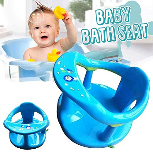 NNGT Baby-Badesitz, Baby-Baby-Badewannensitz zum Sitzen Baden Baby-Badewannensitz mit Rückenlehnenstütze Und Saugnapf-Badesessel, Baby-Badehocker für 6 Monate