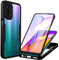 CENHUFO Coque Oppo A54 5G, Coque Oppo A74 5G, (Pas pour 4G) Antichoc Housse avec Protection d'écran, 360 Degrés Protégé Téléphone Etui Double Face Case Transparent Portable Intégrale Coque - Noir