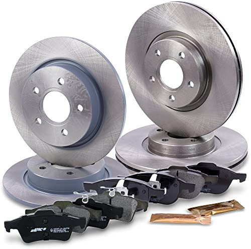 ATEC Germany Bremsenset inkl. Bremsscheiben Vorne Ø 300 mm Belüftet + Hinten Ø 271 mm Voll + Bremsbeläge Vorne & Hinten Kompatibel mit FORD FOCUS Mk3,FOCUS Mk3 Stufenheck,FOCUS Mk3 Turnier