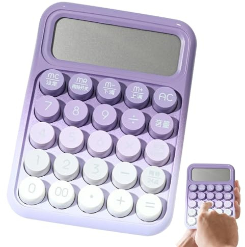 Calculadora mecánica, Calculadora estética | Calculadora de escritorio,Mecánica Gran Pantalla Grandes Botones Herramienta de cálculo estético de Escritorio para la escuela