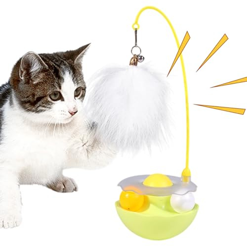 Générique Jouet Chat Jouet, Bâton à Menthe pour Chaton Jouet à Plumes, Version 2025, Matériaux éco responsables, Durable, pour Salon, Interaction maître Chat, Divertissement Quotidien