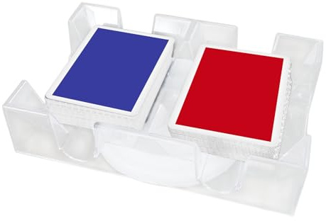 Porta Carte Da Gioco - Vassoio Per Carte Rinnovabili | Carte Rotanti Trayy | Clear Revolving Deck Porters | Pratico Organizzatore Di Carte Girevole, Accessorio Di Gioco Trasparente per Feste