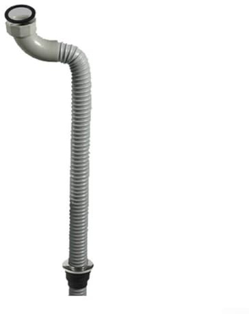 Avloppsslang för badkar, 180 cm ståltråd förstärkt flexibelt rör 50 mm, PP PVC 304 konstruktion för duschrum utökad dränering