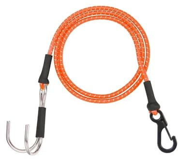 COMODO RC Crawler Recovery Drag Chain 1/10 Scale Metal Simulado Winch Anchor Compatible con Wraith y Modelos similares(Luggage Rope Orange)