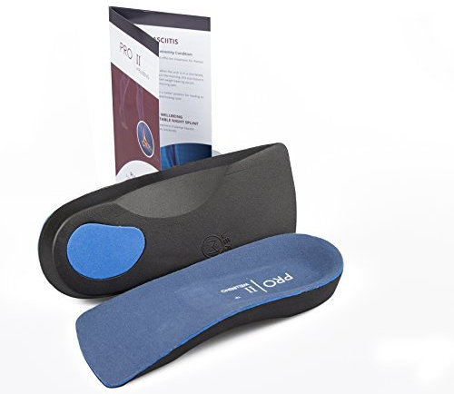3/4 Orthotic Insole Support Helps Weak and Fallen Arches also Plantar fasciitis, Blue, 5- 6.5 S