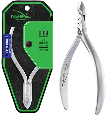 NGHIA Cuticle Nipper - D-09 JAW 16 | Stainless Steel | Durable and Sharp | Ideal for Salons and Home Use