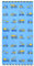 FEELJAM Strandtuch Kinder Duschtuch Junge Strandlaken 70 x 140 cm mikrofaser Strandtuch Sandfrei, Badetuch Schnelltrocknendes, Blu strandtücher