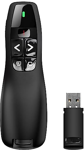 Wireless USB 2.4 GHz Presenter präsentationsfernbedienung, PowerPoint-Präsentationsstift für die Fernbedienung, PPT Red Pointer-Fernbedienung fernbedienung für PPT/Windows XP/7/8/10/Mac OS/Linux