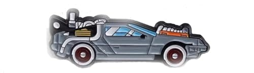 Tata Gisèle Pin de solapa DeLorean Volver al futuro, Metal, Unisex, Retro, Broche, Prendedor, 4,2 x 1,6 cm