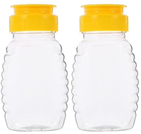 ULTECHNOVO Refillable Honey Dispenser Bottle 3.93Oz Leak-Proof Squeeze Jar for Precise Honey Dispensing and Kitchen Condiment Storage Easy-Clean Design for Home Caf and Restaurant Use