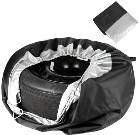 Sacs de rangement pour pneus de roue, housses de pneu de rechange de voiture, housse de protection de roue, sacs de rangement étanches à la poussière avec poignée, housse de roue noire pour voiture