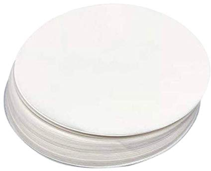 Polly Online Ronda de Papel para Hornear Papel de pergamino Antiadherente para Hornear para sartenes, Parrilla, Vapor, Hamburguesa Patty Pater 28CM 100PCS