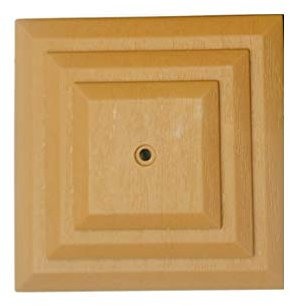 Pack of 5 Plastic Fence Post Caps, Harvest Gold to fit a 3 75mm Post, Rot Proof. (GT0043). UK Made. Free UK Postage