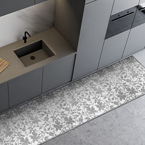 CREARREDA Tappeto Cucina in Vinile Antiscivolo e Lavabile Runner Multiuso Resistente all'usura Passatoia Cucina Antimacchia Adatto da tenere sotto il Lavandino e Fornelli Stampa Made in Italy 100%
