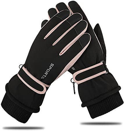 Andiker Ski Gloves Women Windproof Winter Warm Thermal Touchscreen Bike Cycling Gloves Snow Sports Snowboard Riding