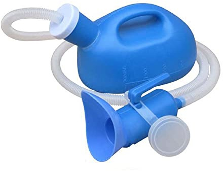 Eayoly Urinoir portatif pour Hommes, Urinoirs pour Hommes Tube Long, Urinoir pour Homme avec Tasse d'urine Portable Tenue dans la Main pour pour Personnes âgées Incontinence