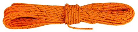 B2BPlusC Ultra Light Dyneema Reflective Orange Rope 1/16 Inch Diameter | 440lbs Breaking Strain | Tent Guy Guide Rope | Suitable for Sailing, Dinghy, Yachting, Cruising, Racing - 15 Feet