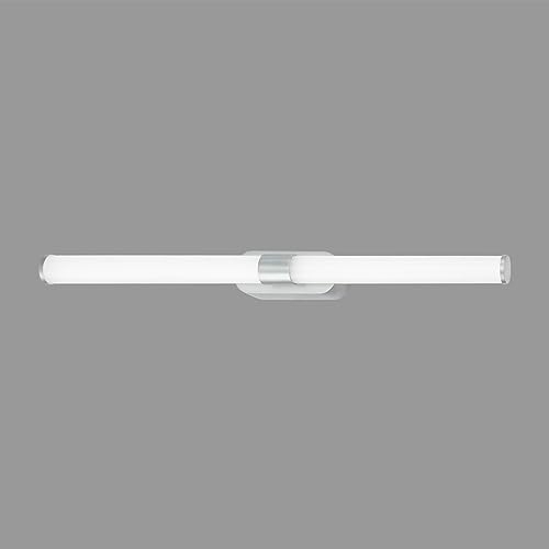 BRILONER - LED Spiegelleuchte Bad, Spiegellampe Badezimmer, Wandlampe, Wandleuchte, IP44, neutralweiße Lichtfarbe, 9W, Chrom-Matt, 60 cm