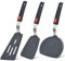 AVEKI Silicone Spatula Turner Set, 3 Piece 446°F Heat Resistant Kitchen Utensils Set with Ergonomic Handle, BPA Free Cooking Spatulas for Nonstick Cookware, Dishwasher Safe (Black)