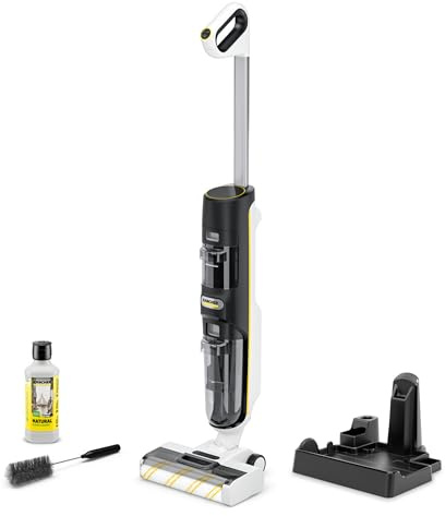 KÄRCHER Saugwischer FCV 4 Natural N, kabelloser Saugwischer mit 4 Reinigungsmodi, Akkulaufzeit: ca. 45 min, Flächenleistung pro Akkuladung: ca. 200 m², inkl. natürlichem Bodenreiniger