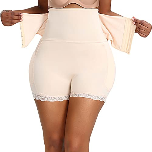 LULUMAIC Vadderad Butt Lifter Shapewear Trosor för Dam Höftbyxor Pojkshorts Fake Buttock Trosor Underkläder,A-1X