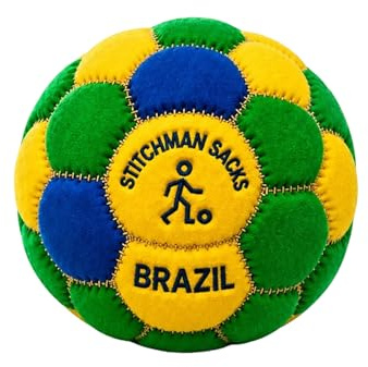 Générique Hacky Sack Football, Balle De Jonglage Souple en Peluche, Footbag pour Activités Extérieures, Jeux Familiaux et Cadeau pour Supporters de Football